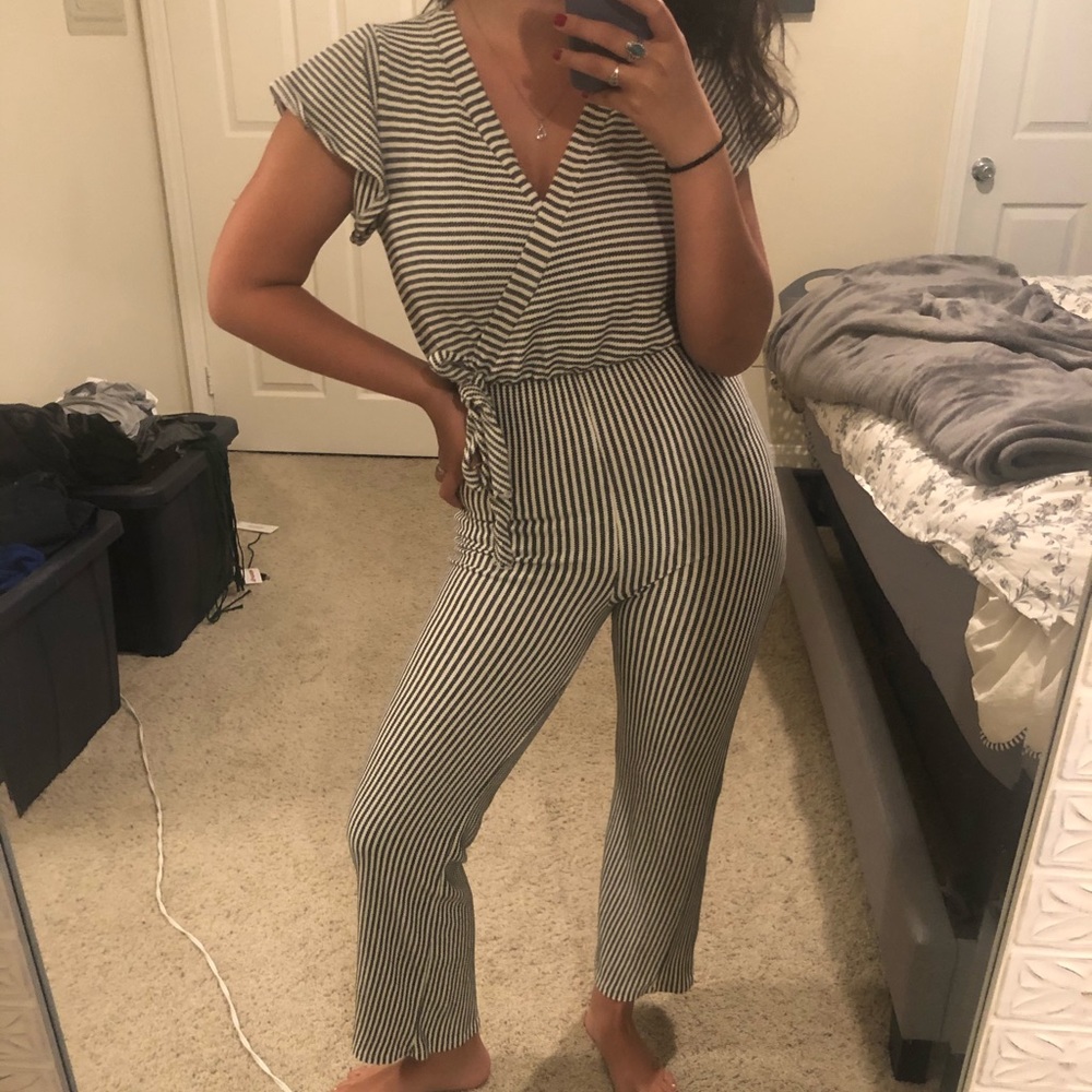 Striped romper